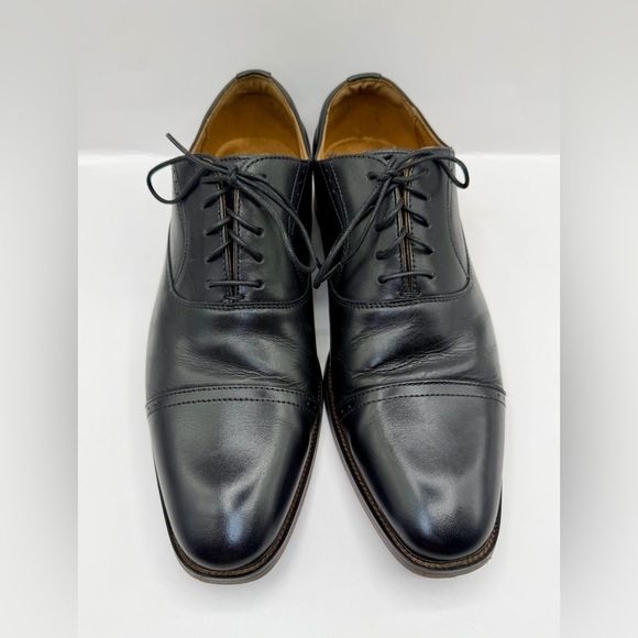 FLORSHEIM Black Leather Cap Toe Oxford Dress Shoes Men's 8.5 VGC - Picture 5 of 9